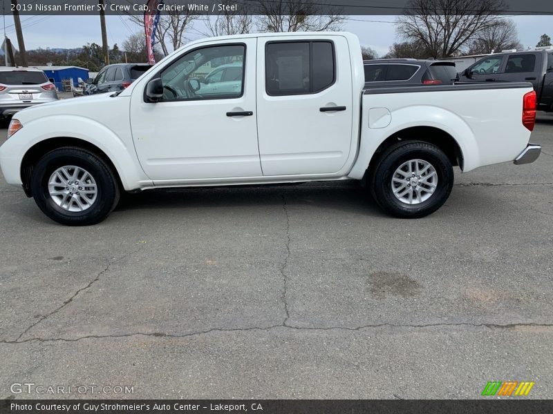 Glacier White / Steel 2019 Nissan Frontier SV Crew Cab