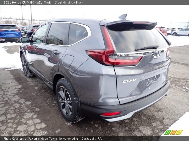 Modern Steel Metallic / Black 2021 Honda CR-V EX AWD
