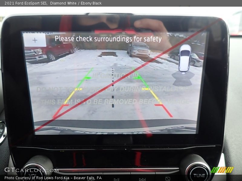 Diamond White / Ebony Black 2021 Ford EcoSport SES