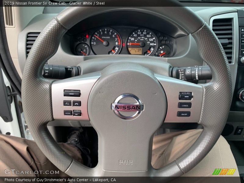 Glacier White / Steel 2019 Nissan Frontier SV Crew Cab