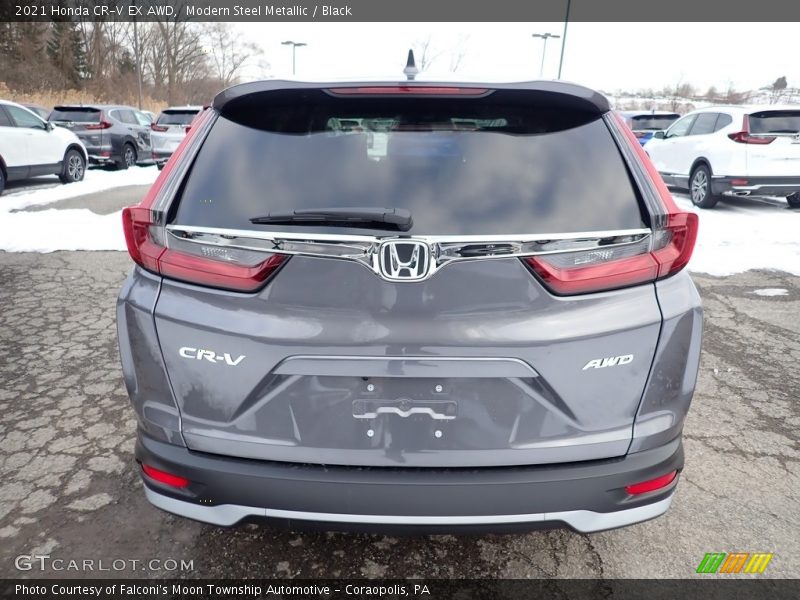 Modern Steel Metallic / Black 2021 Honda CR-V EX AWD