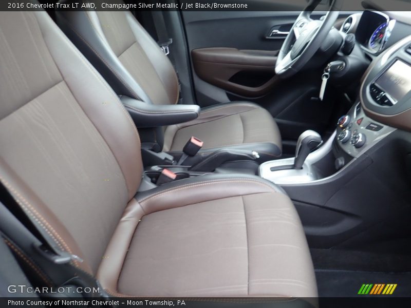 Champagne Silver Metallic / Jet Black/Brownstone 2016 Chevrolet Trax LT AWD