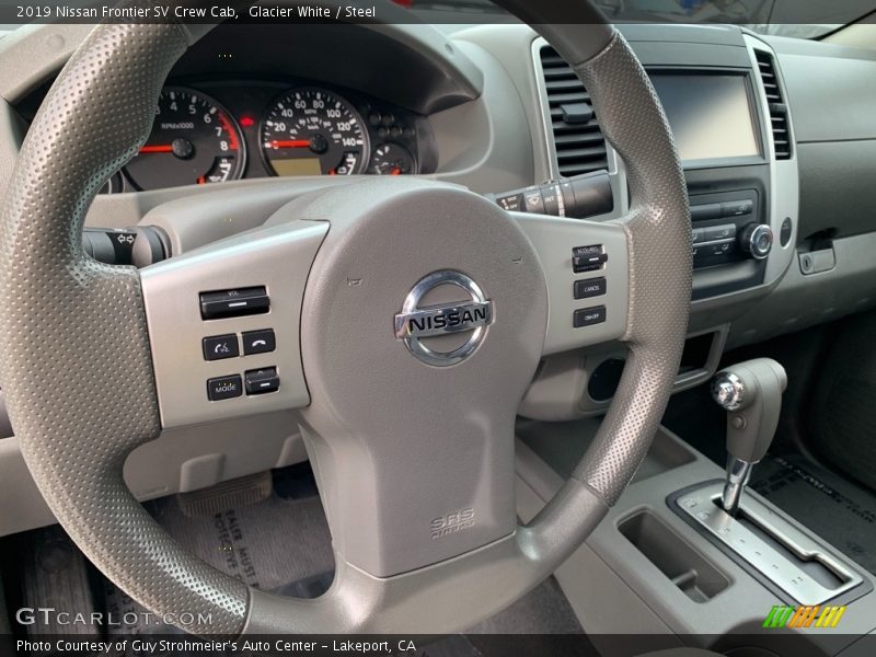 Glacier White / Steel 2019 Nissan Frontier SV Crew Cab