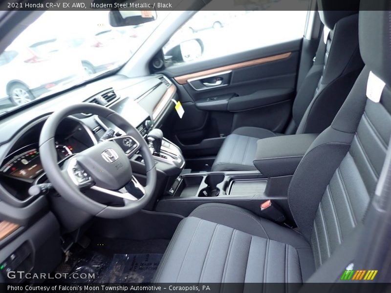 Modern Steel Metallic / Black 2021 Honda CR-V EX AWD
