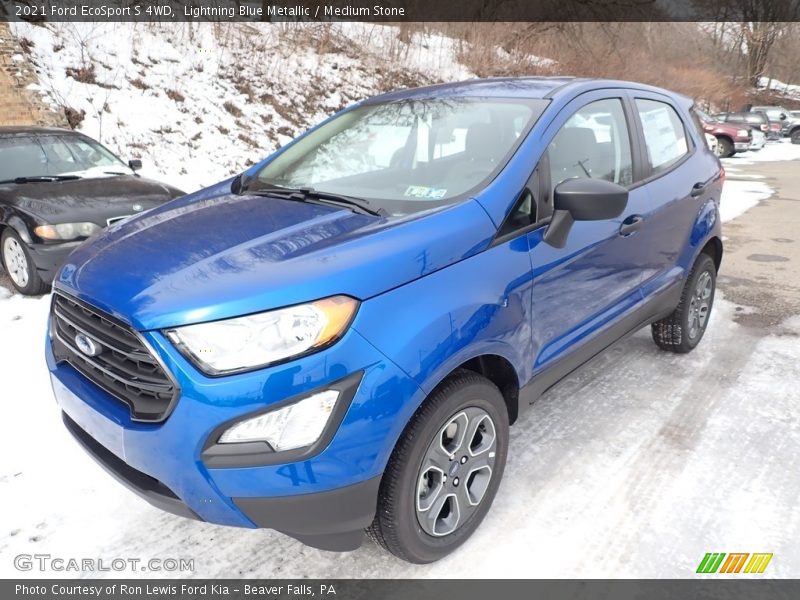 Lightning Blue Metallic / Medium Stone 2021 Ford EcoSport S 4WD
