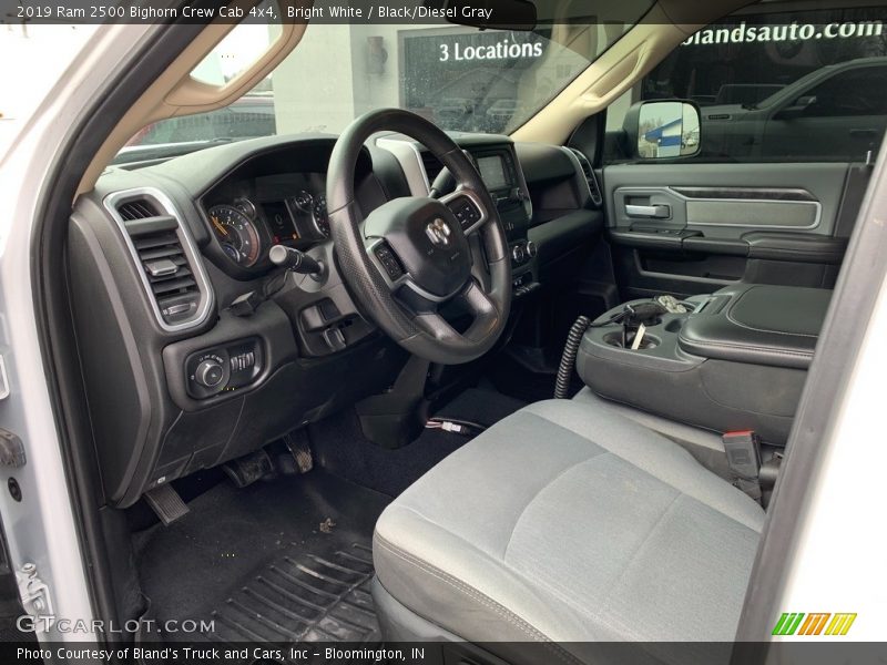 Bright White / Black/Diesel Gray 2019 Ram 2500 Bighorn Crew Cab 4x4