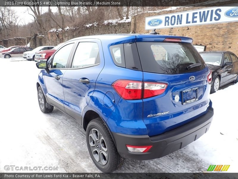 Lightning Blue Metallic / Medium Stone 2021 Ford EcoSport S 4WD
