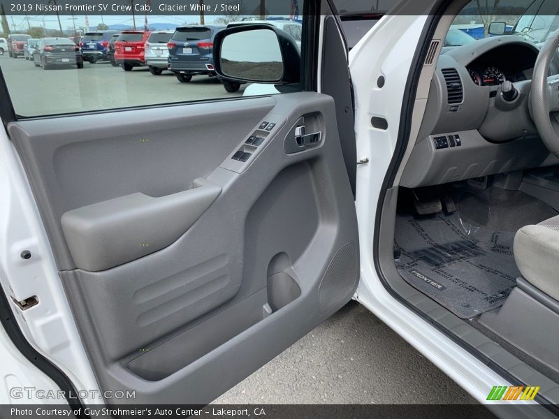 Glacier White / Steel 2019 Nissan Frontier SV Crew Cab