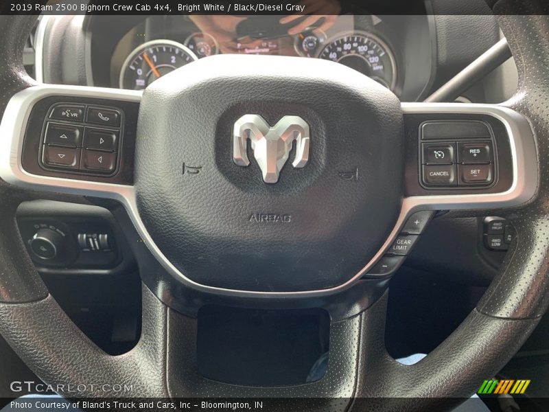 Bright White / Black/Diesel Gray 2019 Ram 2500 Bighorn Crew Cab 4x4