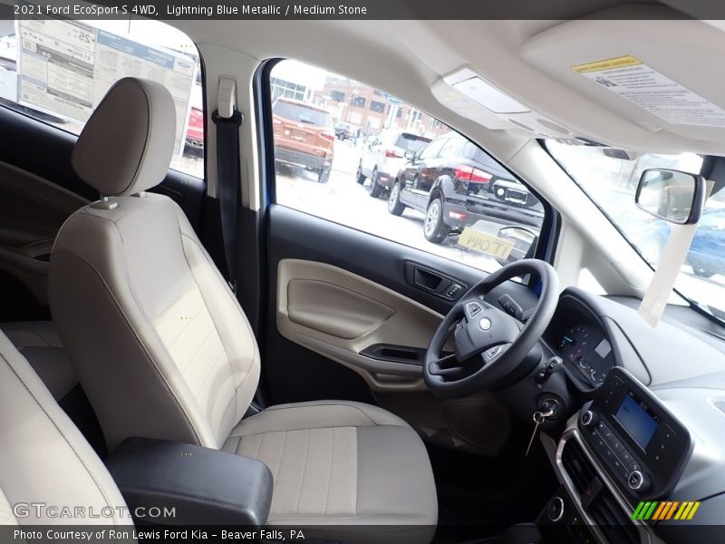 Lightning Blue Metallic / Medium Stone 2021 Ford EcoSport S 4WD