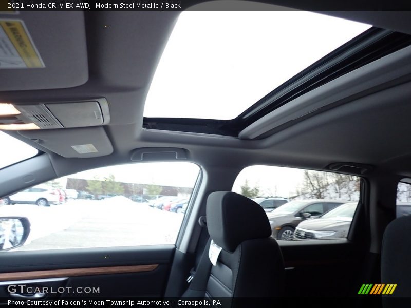 Modern Steel Metallic / Black 2021 Honda CR-V EX AWD