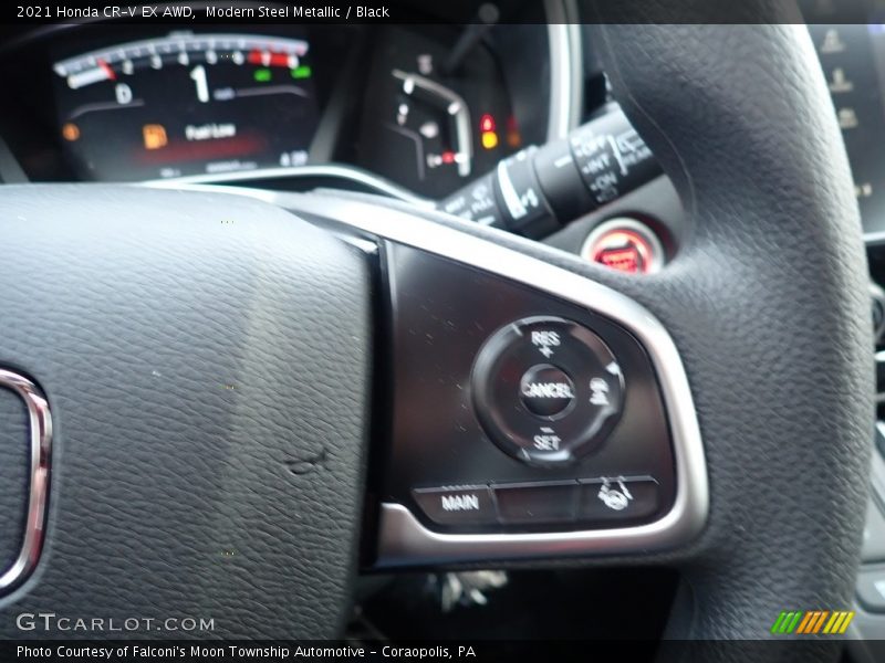 Modern Steel Metallic / Black 2021 Honda CR-V EX AWD