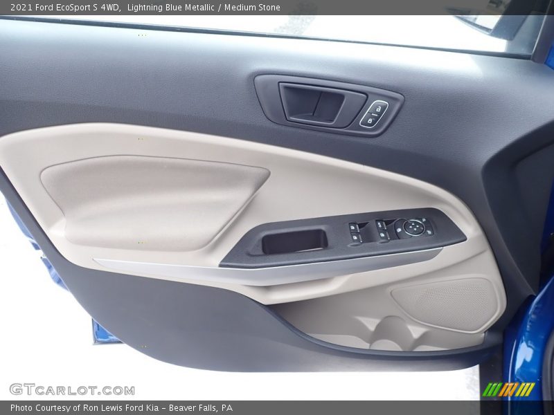 Lightning Blue Metallic / Medium Stone 2021 Ford EcoSport S 4WD
