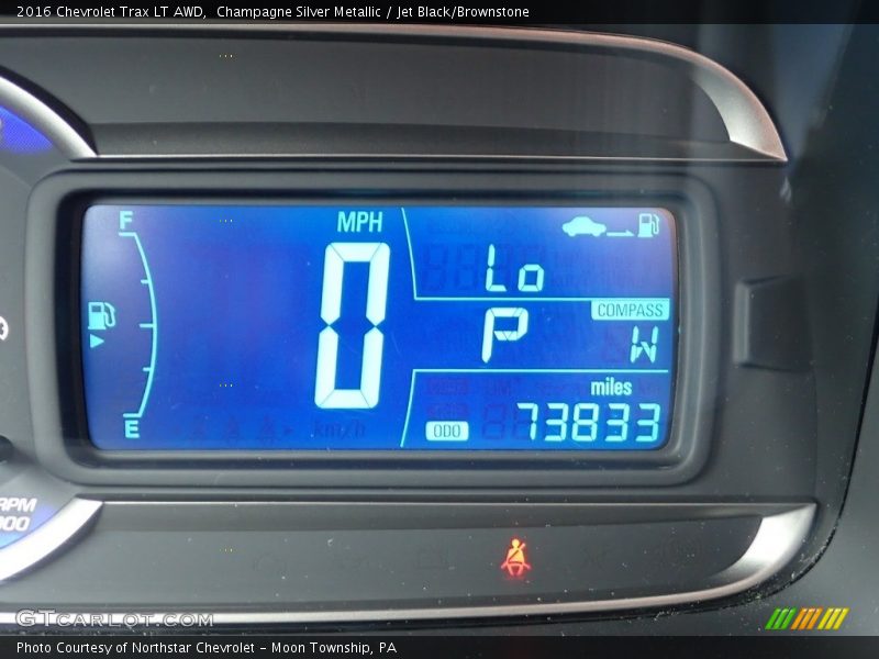 Champagne Silver Metallic / Jet Black/Brownstone 2016 Chevrolet Trax LT AWD