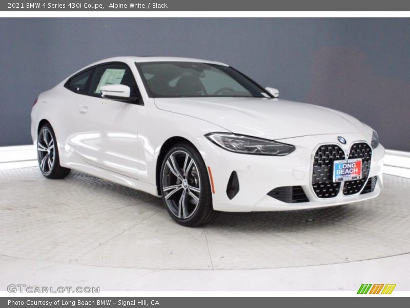 Alpine White / Black 2021 BMW 4 Series 430i Coupe