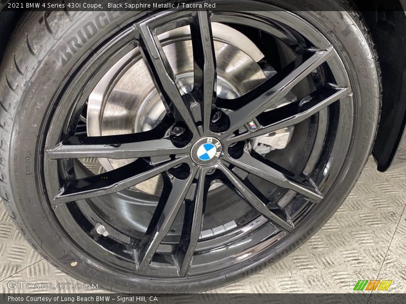 Black Sapphire Metallic / Tacora Red 2021 BMW 4 Series 430i Coupe