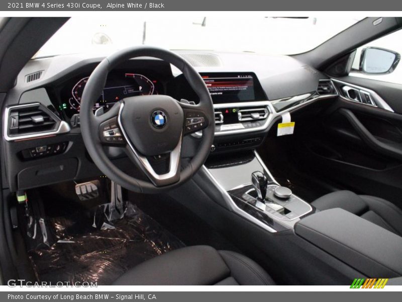 Alpine White / Black 2021 BMW 4 Series 430i Coupe