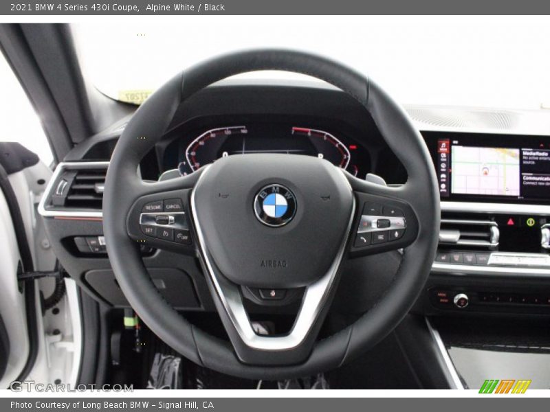 Alpine White / Black 2021 BMW 4 Series 430i Coupe