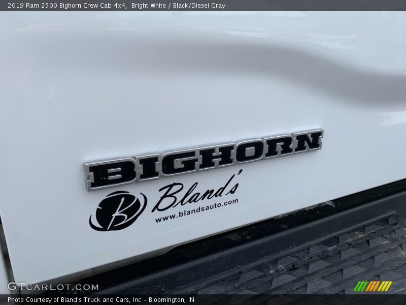 Bright White / Black/Diesel Gray 2019 Ram 2500 Bighorn Crew Cab 4x4