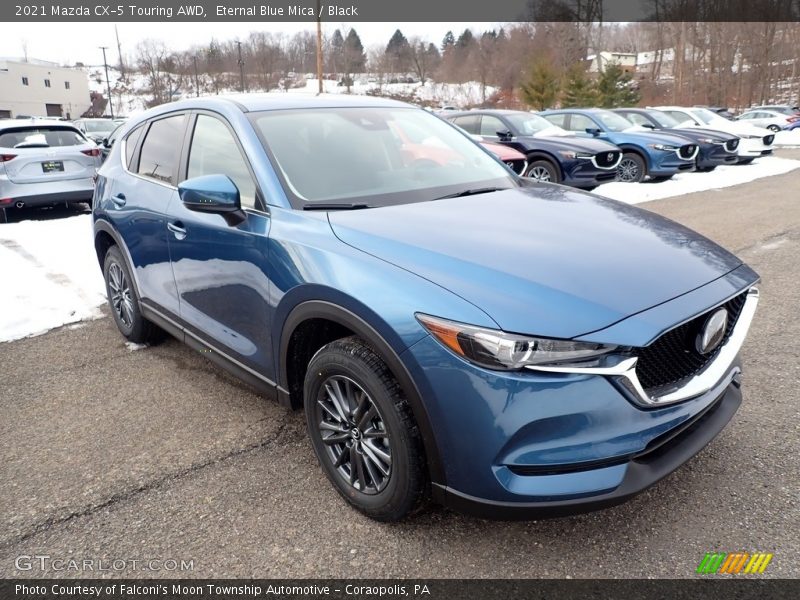 Eternal Blue Mica / Black 2021 Mazda CX-5 Touring AWD