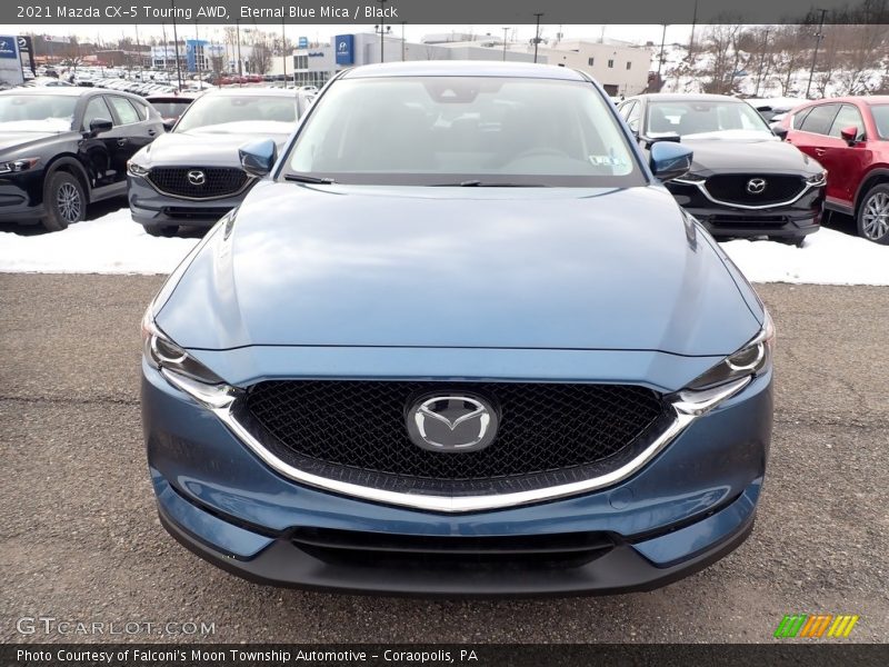 Eternal Blue Mica / Black 2021 Mazda CX-5 Touring AWD
