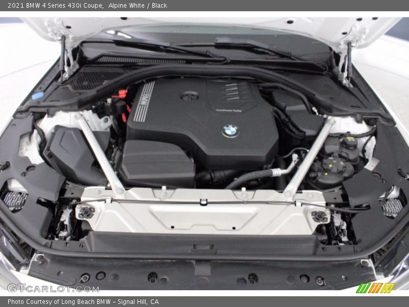 Alpine White / Black 2021 BMW 4 Series 430i Coupe