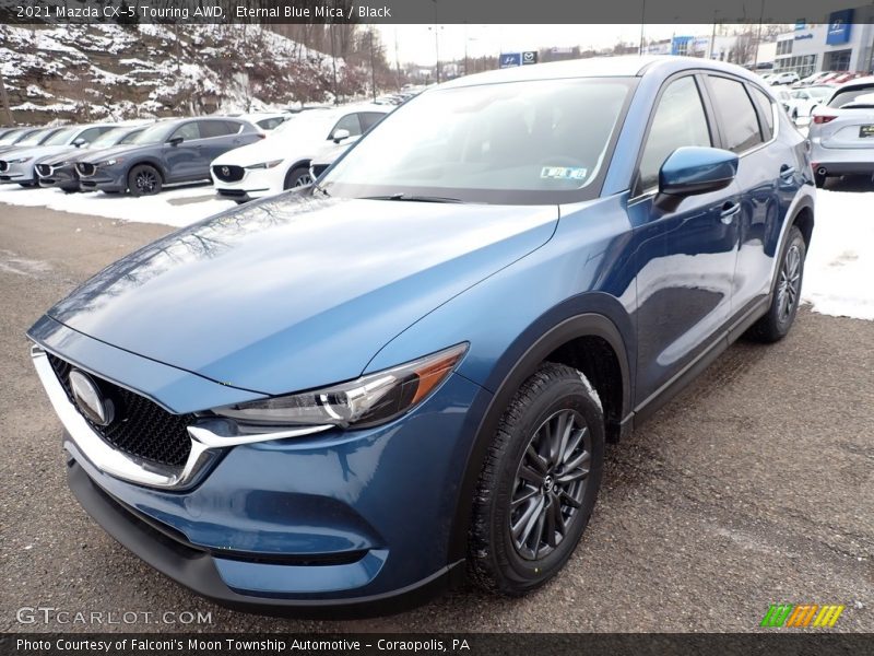 Eternal Blue Mica / Black 2021 Mazda CX-5 Touring AWD