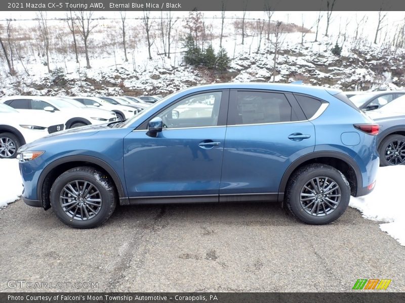 Eternal Blue Mica / Black 2021 Mazda CX-5 Touring AWD