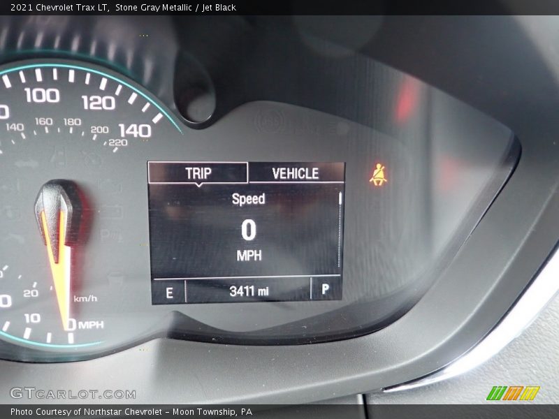 Stone Gray Metallic / Jet Black 2021 Chevrolet Trax LT