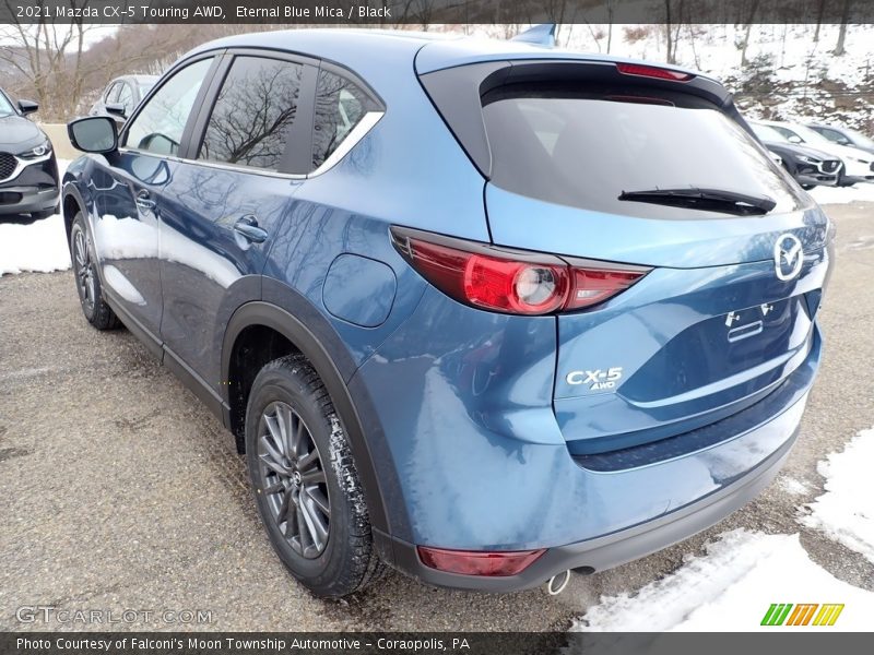 Eternal Blue Mica / Black 2021 Mazda CX-5 Touring AWD