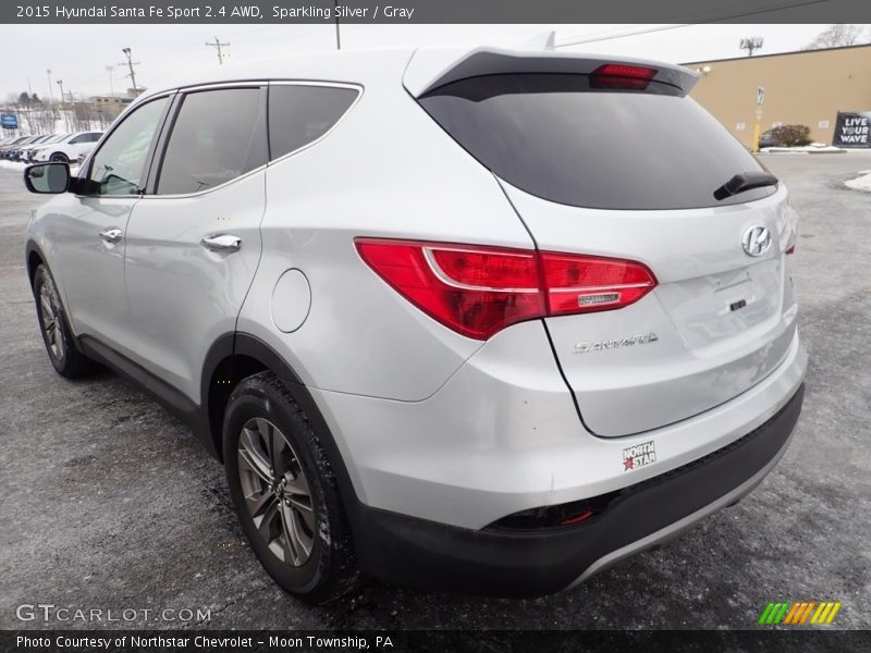 Sparkling Silver / Gray 2015 Hyundai Santa Fe Sport 2.4 AWD