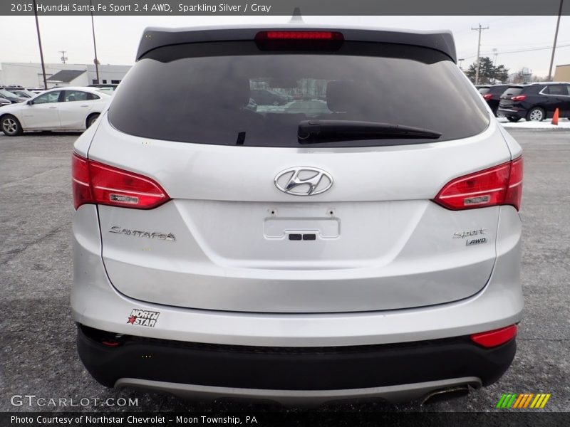 Sparkling Silver / Gray 2015 Hyundai Santa Fe Sport 2.4 AWD