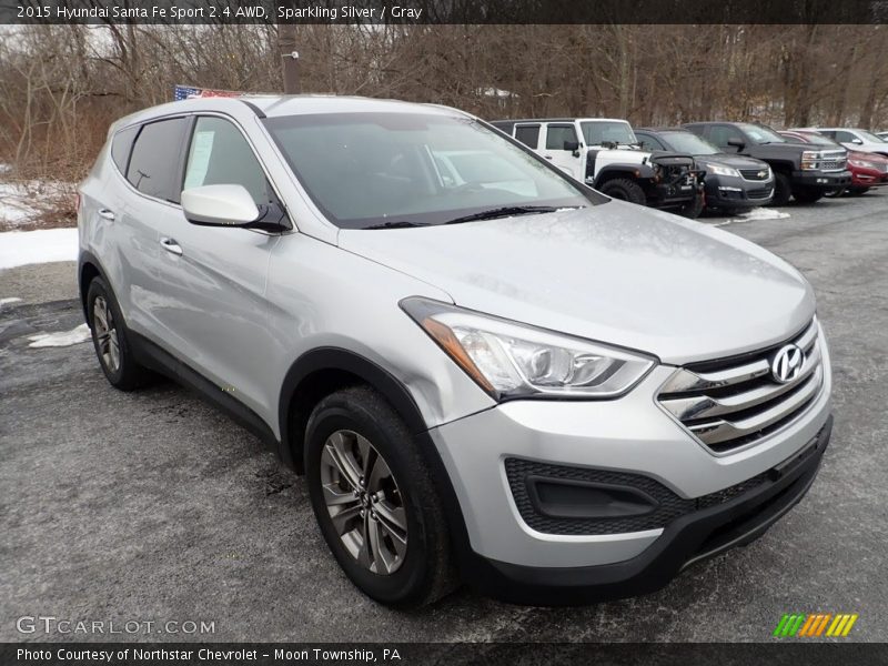 Sparkling Silver / Gray 2015 Hyundai Santa Fe Sport 2.4 AWD