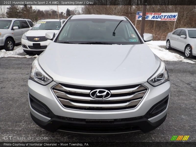 Sparkling Silver / Gray 2015 Hyundai Santa Fe Sport 2.4 AWD