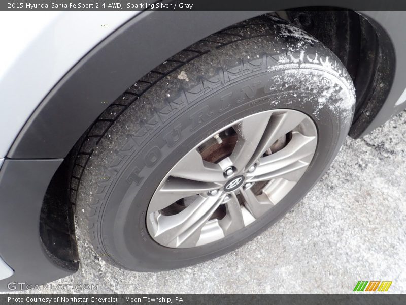 Sparkling Silver / Gray 2015 Hyundai Santa Fe Sport 2.4 AWD