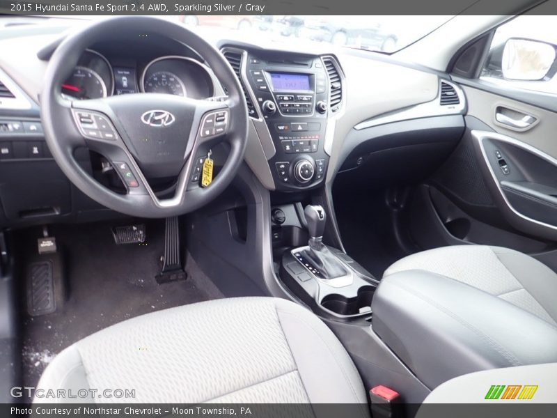 Sparkling Silver / Gray 2015 Hyundai Santa Fe Sport 2.4 AWD