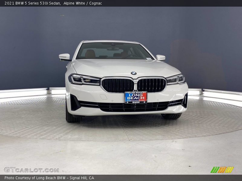 Alpine White / Cognac 2021 BMW 5 Series 530i Sedan