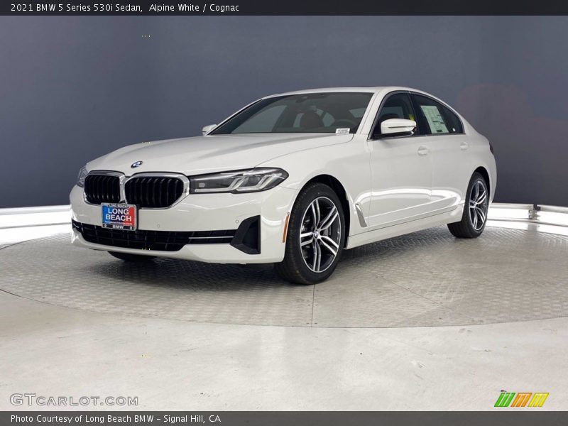 Alpine White / Cognac 2021 BMW 5 Series 530i Sedan