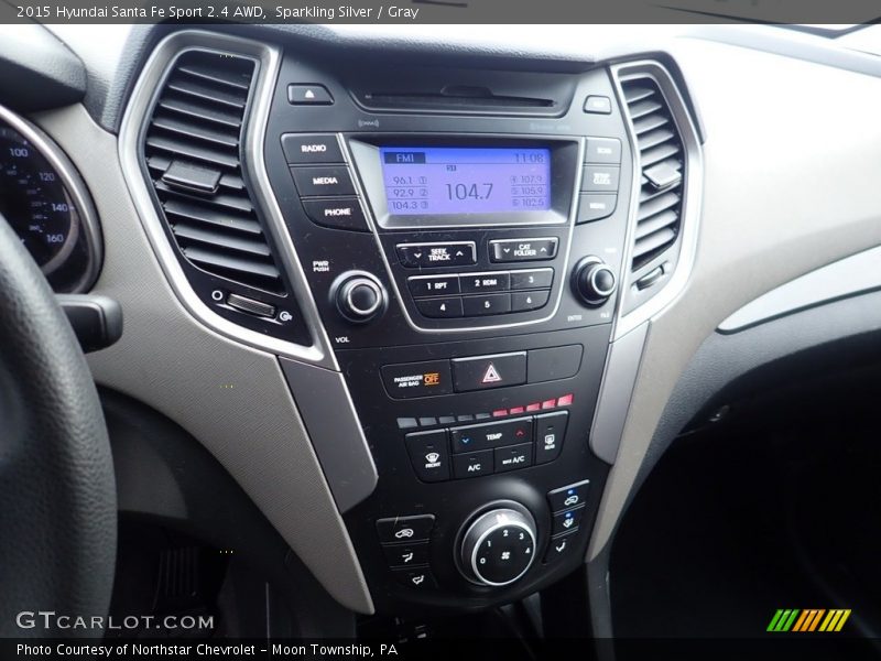 Sparkling Silver / Gray 2015 Hyundai Santa Fe Sport 2.4 AWD