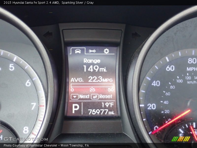Sparkling Silver / Gray 2015 Hyundai Santa Fe Sport 2.4 AWD