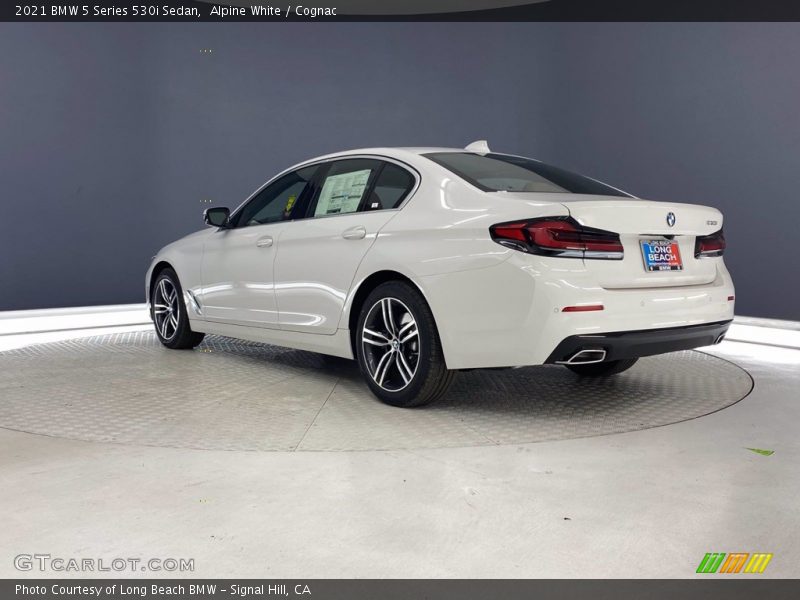 Alpine White / Cognac 2021 BMW 5 Series 530i Sedan