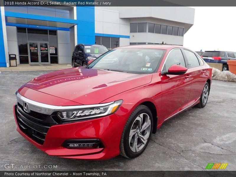 Radiant Red Metallic / Ivory 2018 Honda Accord EX-L Sedan