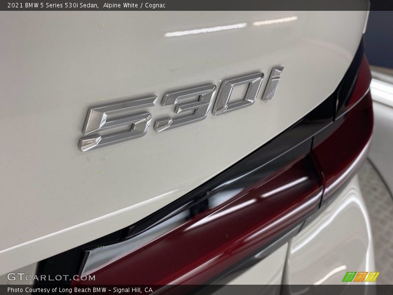 Alpine White / Cognac 2021 BMW 5 Series 530i Sedan