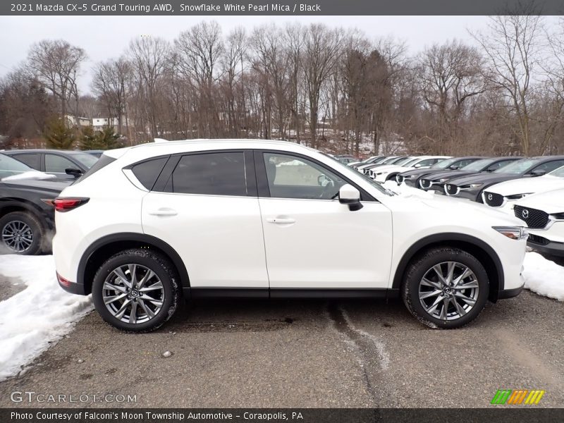 Snowflake White Pearl Mica / Black 2021 Mazda CX-5 Grand Touring AWD