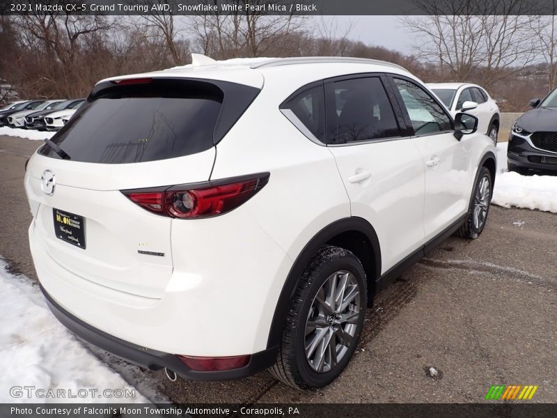 Snowflake White Pearl Mica / Black 2021 Mazda CX-5 Grand Touring AWD