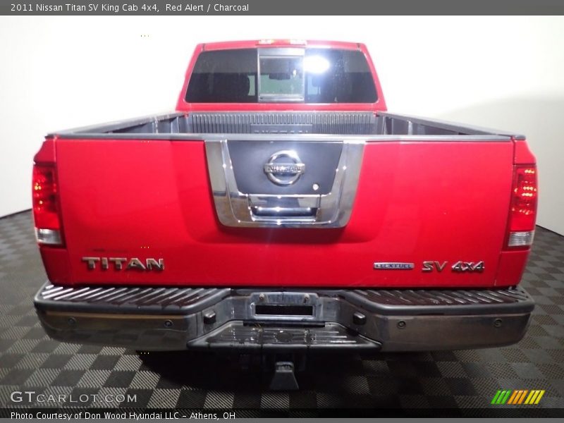 Red Alert / Charcoal 2011 Nissan Titan SV King Cab 4x4