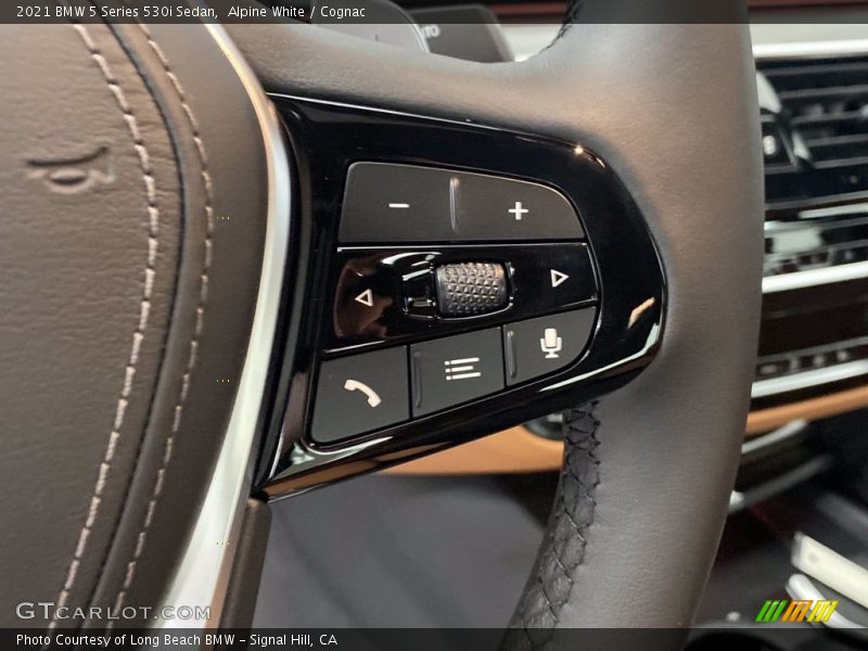 Alpine White / Cognac 2021 BMW 5 Series 530i Sedan