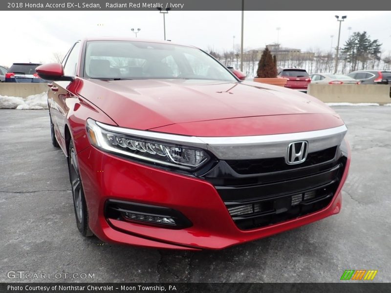 Radiant Red Metallic / Ivory 2018 Honda Accord EX-L Sedan