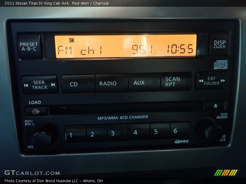 Red Alert / Charcoal 2011 Nissan Titan SV King Cab 4x4