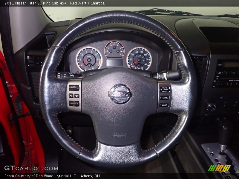 Red Alert / Charcoal 2011 Nissan Titan SV King Cab 4x4